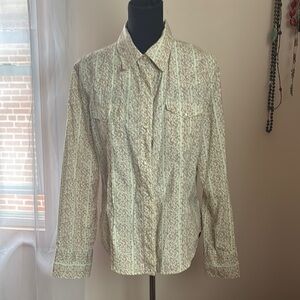 GAP Cream Casual Button Down Shirt